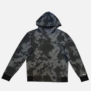 Fila Black and Gray Hoodie